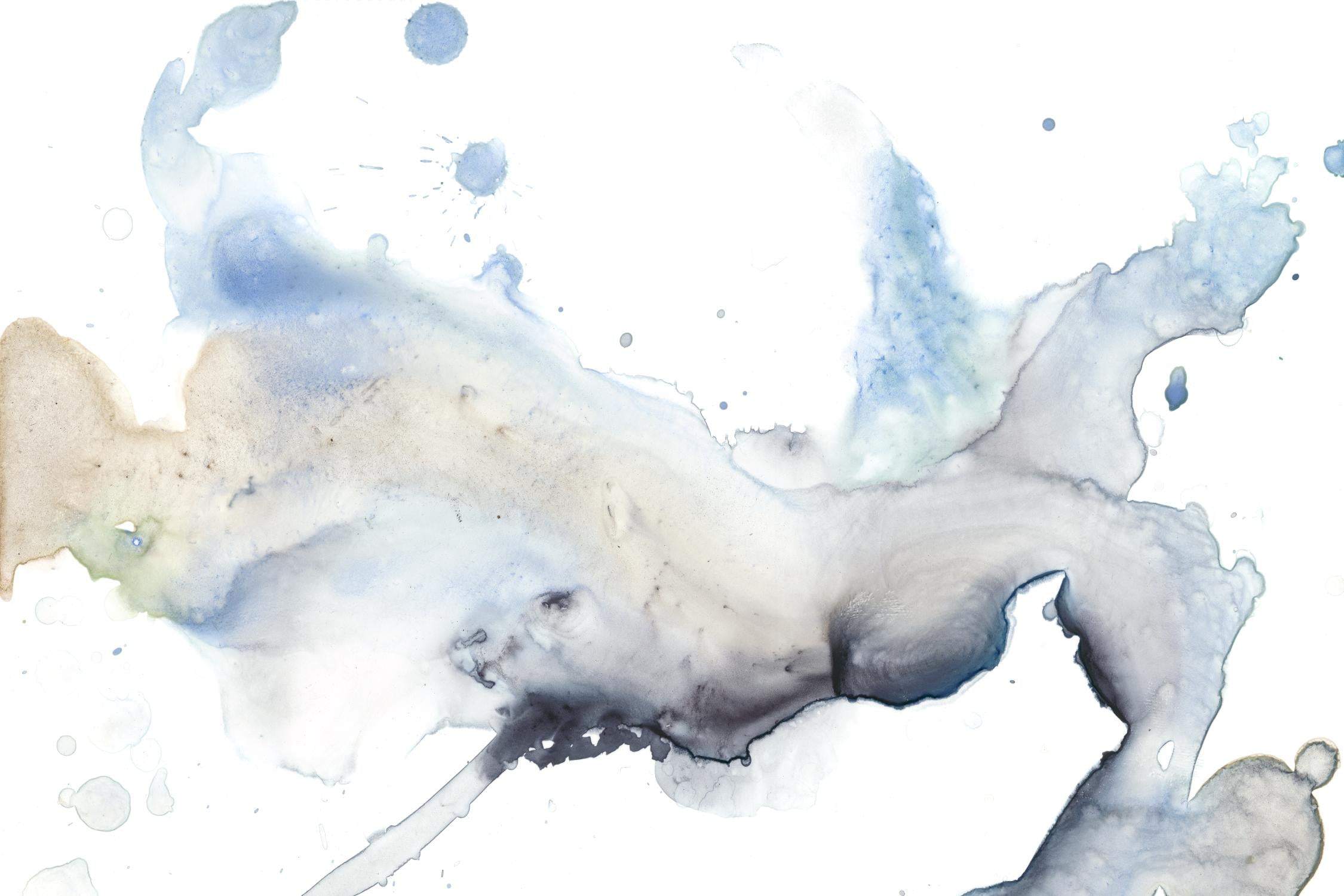 Bloom Cloud I by Jennifer Goldberger on GIANT ART - blue abstract