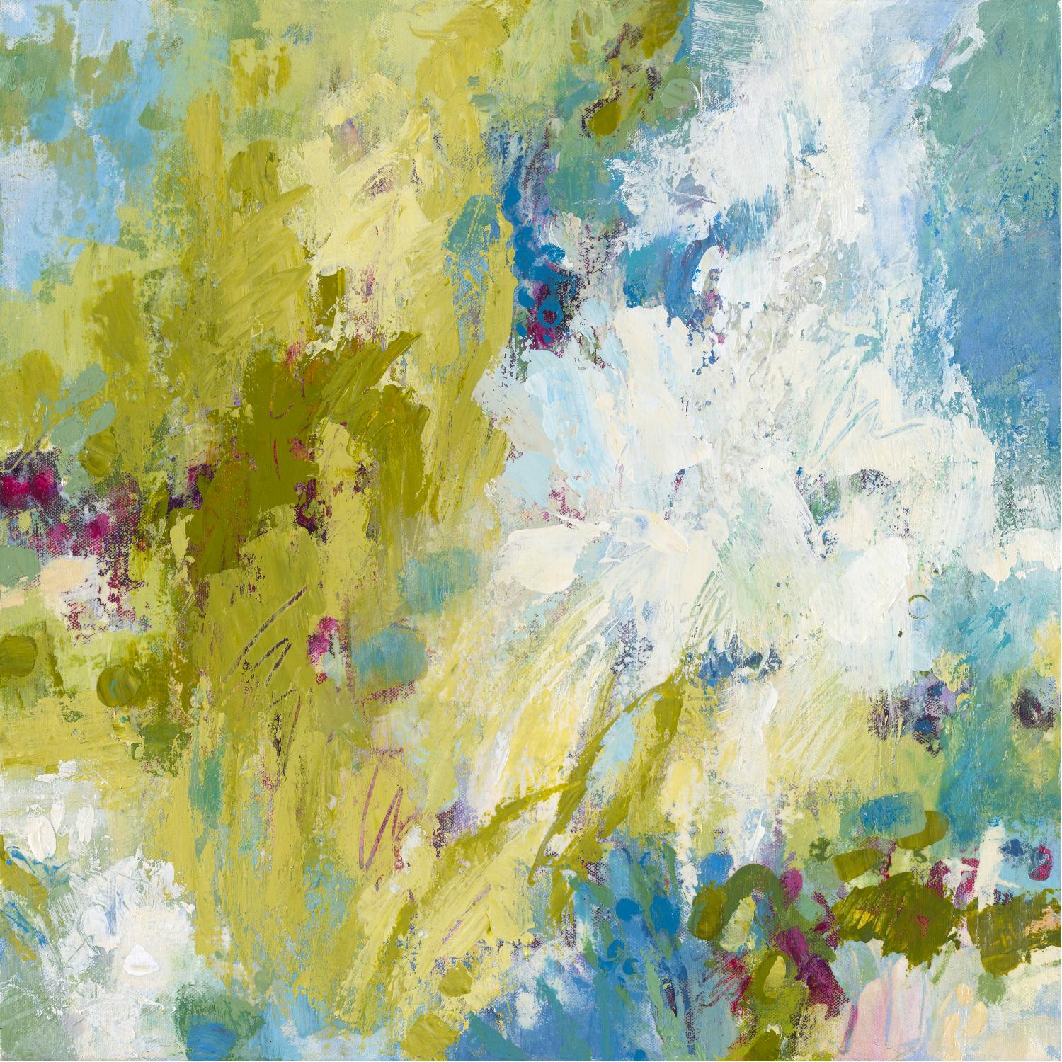 Sunday's Promise by Janet Bothne on GIANT ART - yellow abstract