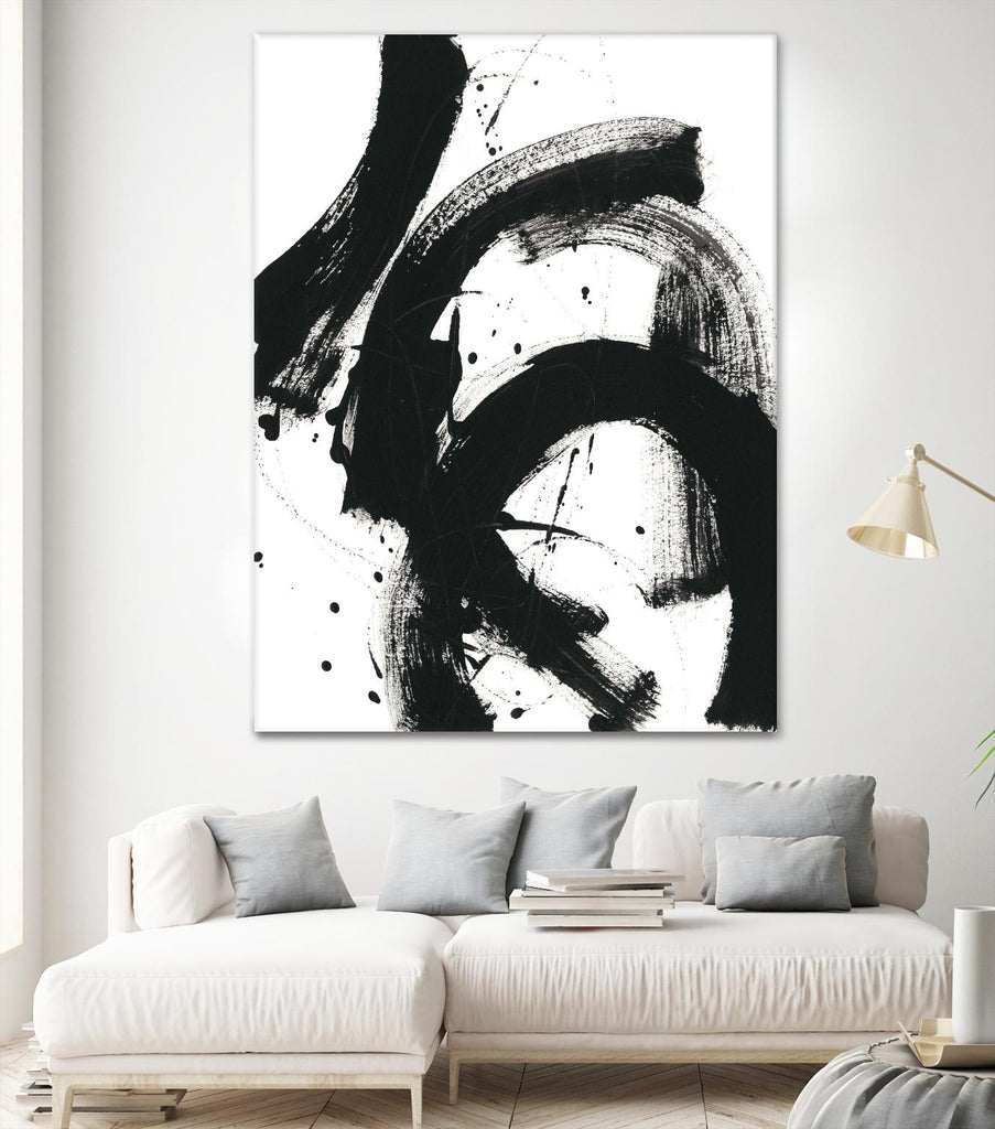 Onyx Gesture II by June Erica Vess on GIANT ART - black abstract
