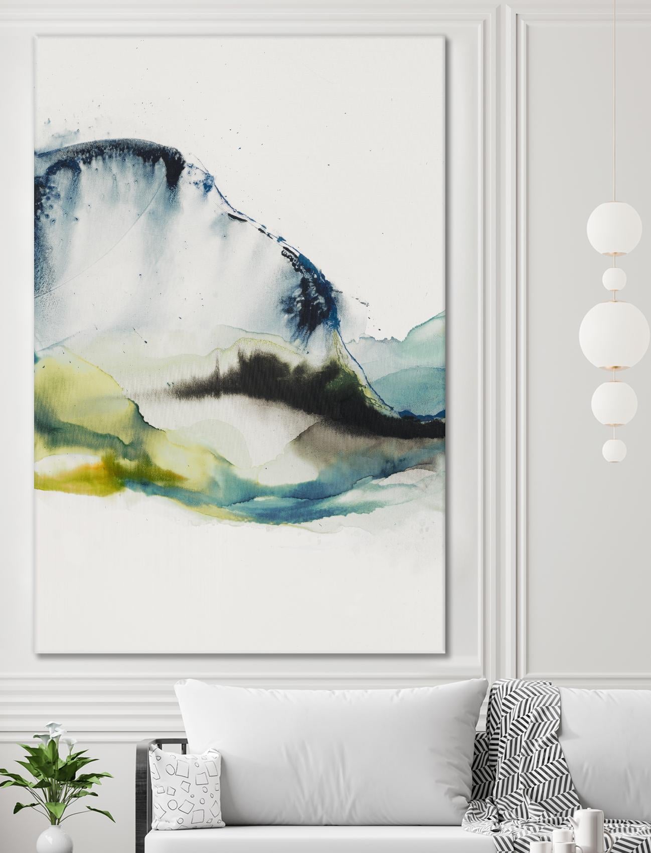 Abstract Terrain III by Sisa Jasper on GIANT ART - blue abstract