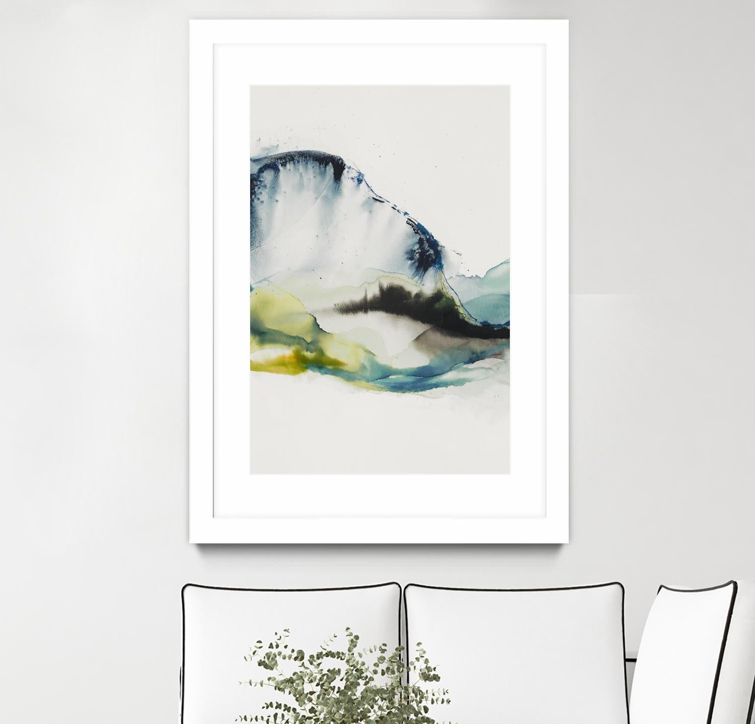 Abstract Terrain III by Sisa Jasper on GIANT ART - blue abstract