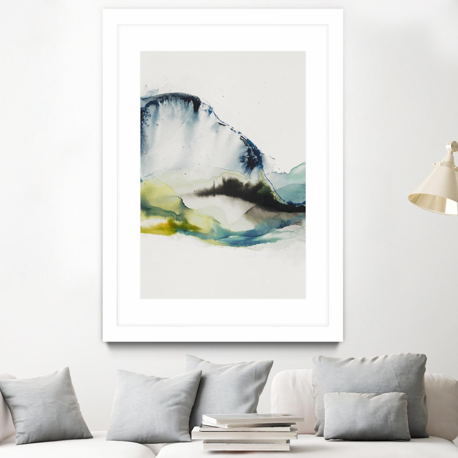 Abstract Terrain III by Sisa Jasper on GIANT ART - blue abstract