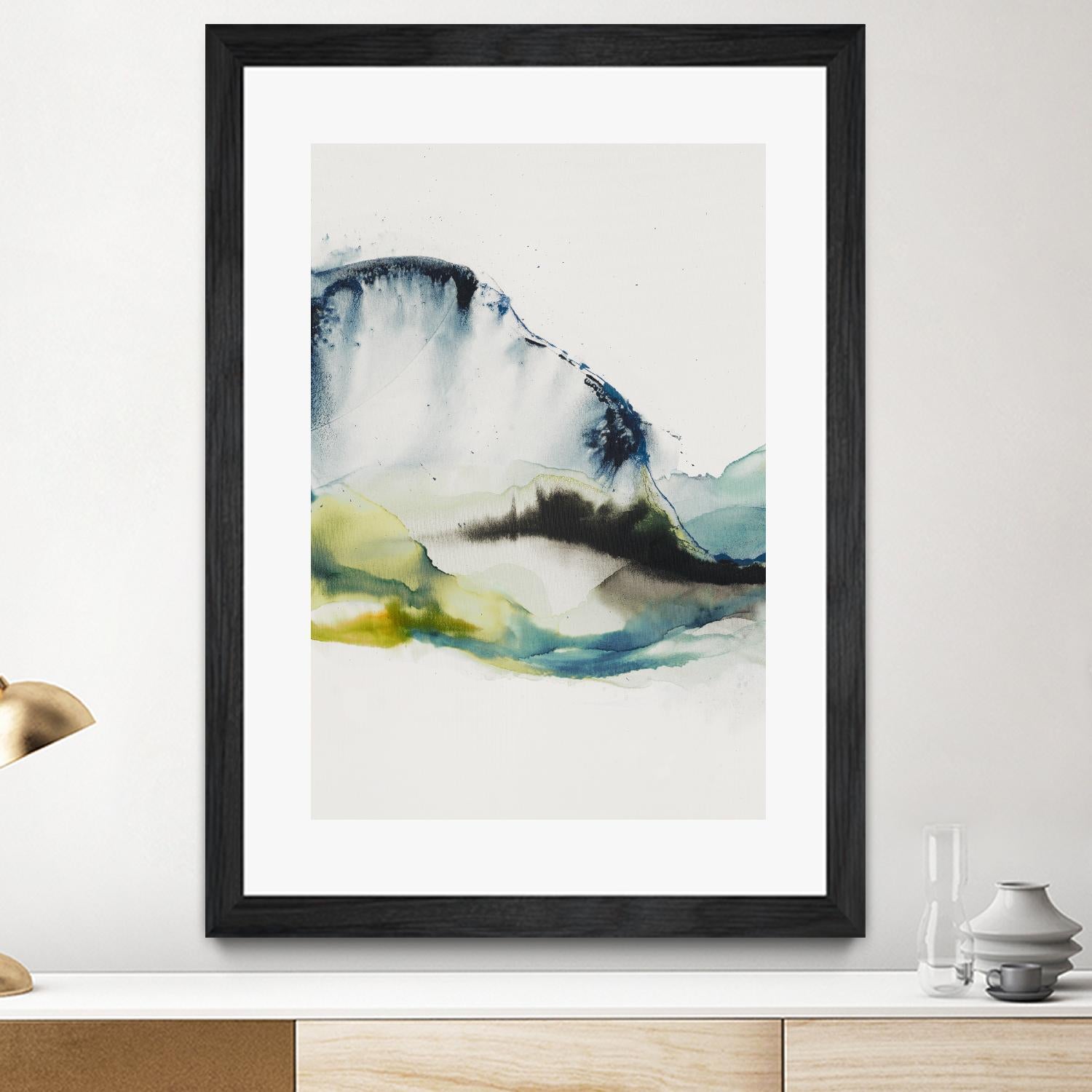 Abstract Terrain III by Sisa Jasper on GIANT ART - blue abstract