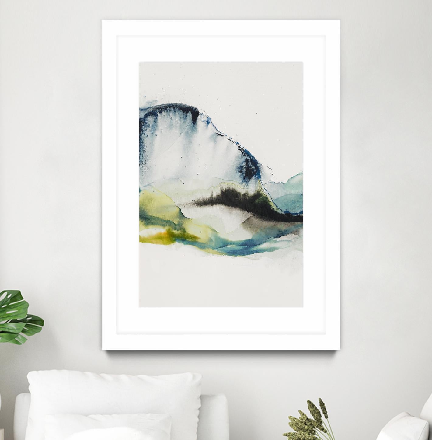 Abstract Terrain III by Sisa Jasper on GIANT ART - blue abstract