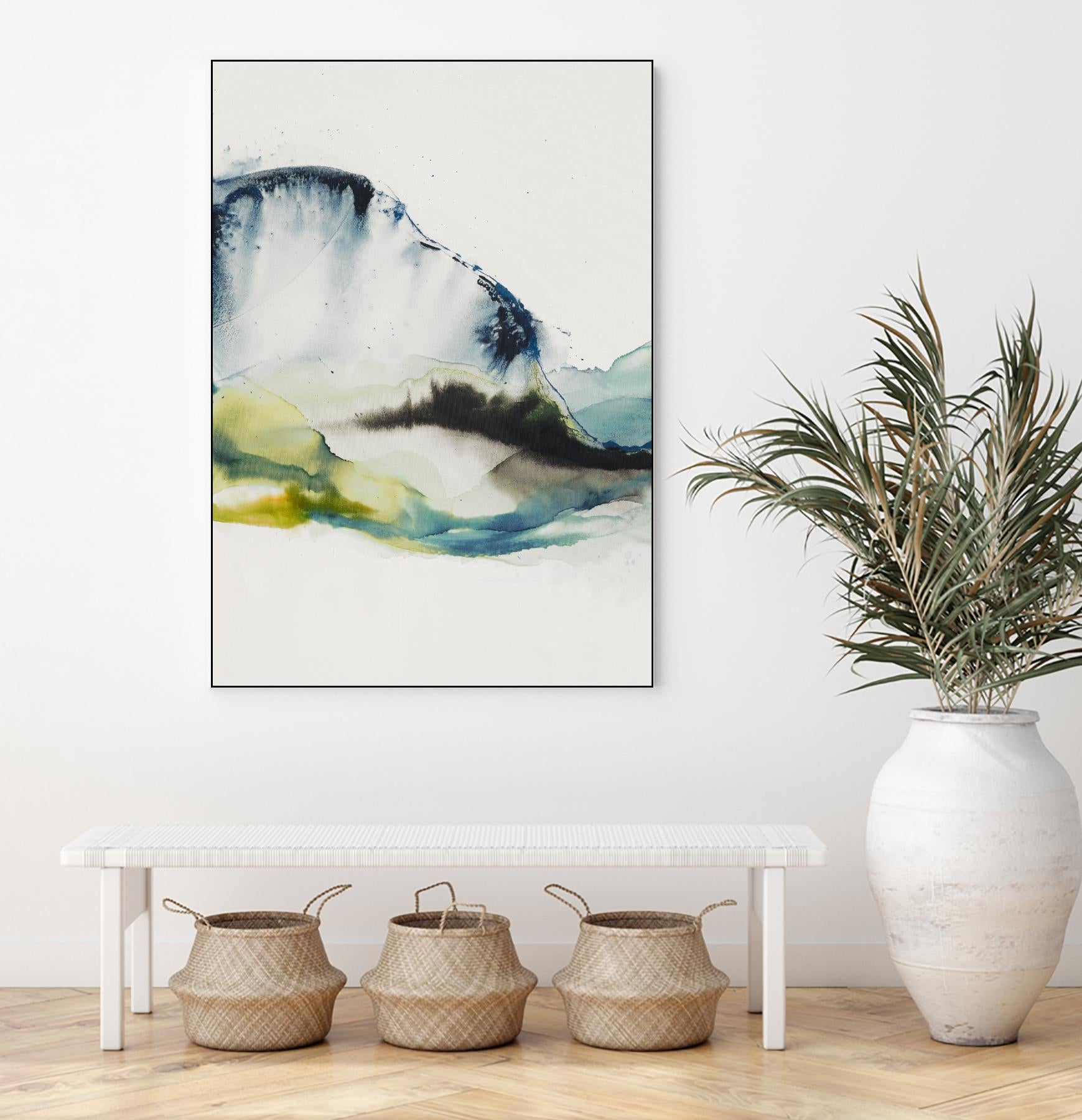 Abstract Terrain III by Sisa Jasper on GIANT ART - blue abstract