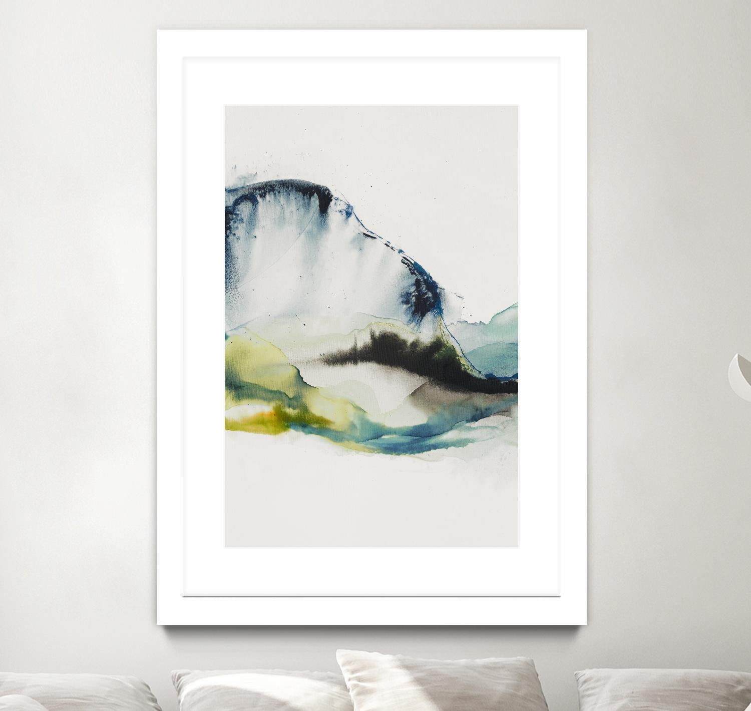 Abstract Terrain III by Sisa Jasper on GIANT ART - blue abstract