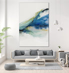 Abstract Terrain IV by Sisa Jasper on GIANT ART - green watercolour