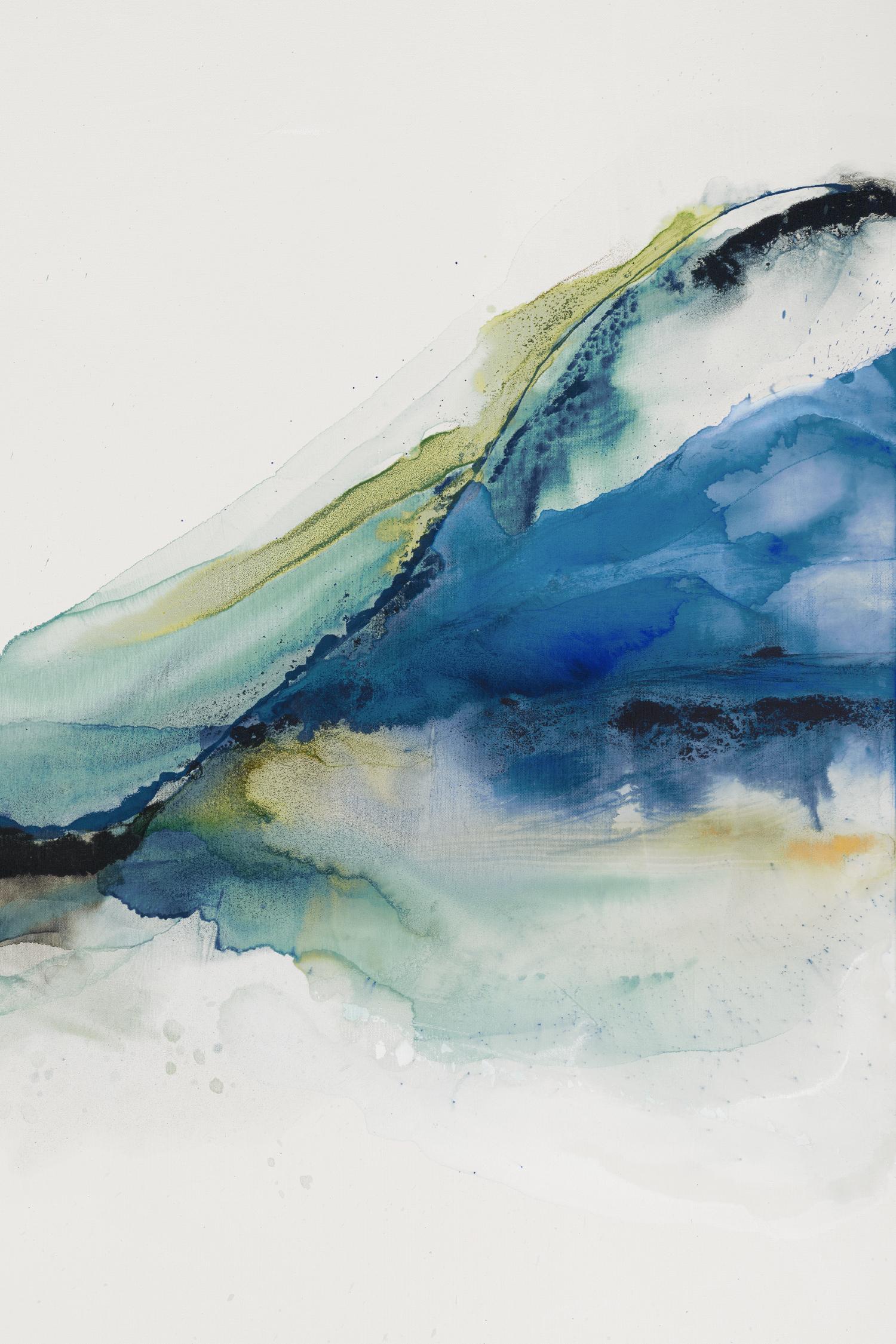 Abstract Terrain IV by Sisa Jasper on GIANT ART - green watercolour