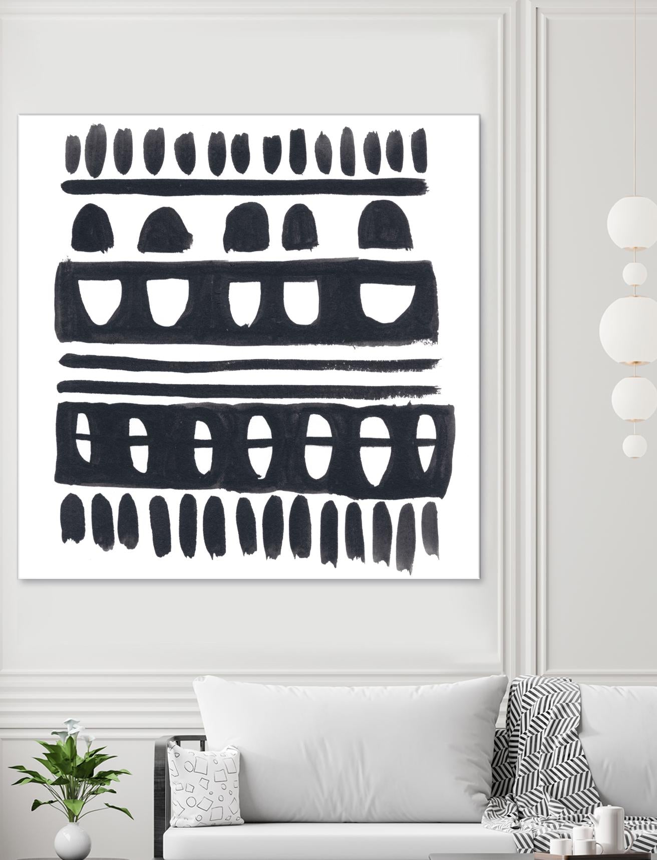 Weft IV by June Erica Vess on GIANT ART - black abstract