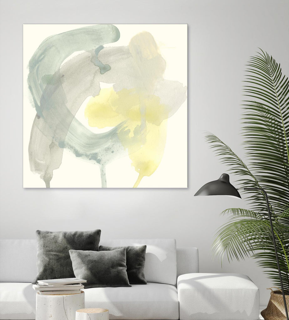 Lunar Sunrise II by June Erica Vess on GIANT ART - yellow abstract