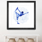 Yoga Flow I by Grace Popp on GIANT ART - blue leisure