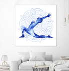 Yoga Flow II by Grace Popp on GIANT ART - blue leisure