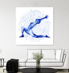 Yoga Flow II by Grace Popp on GIANT ART - blue leisure