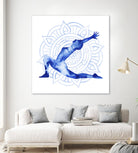 Yoga Flow II by Grace Popp on GIANT ART - blue leisure