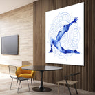 Yoga Flow II by Grace Popp on GIANT ART - blue leisure