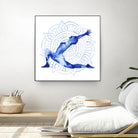 Yoga Flow II by Grace Popp on GIANT ART - blue leisure