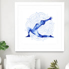 Yoga Flow II by Grace Popp on GIANT ART - blue leisure