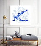 Yoga Flow II by Grace Popp on GIANT ART - blue leisure