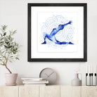 Yoga Flow II by Grace Popp on GIANT ART - blue leisure