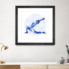 Yoga Flow II by Grace Popp on GIANT ART - blue leisure