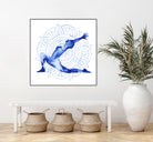 Yoga Flow II by Grace Popp on GIANT ART - blue leisure