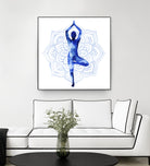 Yoga Flow III by Grace Popp on GIANT ART - blue leisure