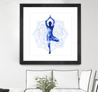 Yoga Flow III by Grace Popp on GIANT ART - blue leisure
