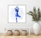 Yoga Flow III by Grace Popp on GIANT ART - blue leisure