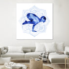 Yoga Flow IV by Grace Popp on GIANT ART - blue leisure