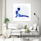 Yoga Flow VI by Grace Popp on GIANT ART - blue leisure
