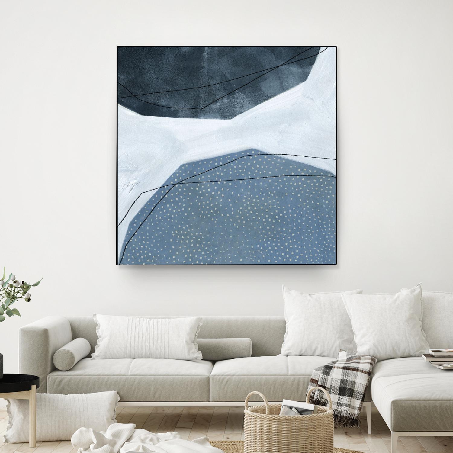 Adjacent Abstraction I by Emma Scarvey on GIANT ART - blue abstract