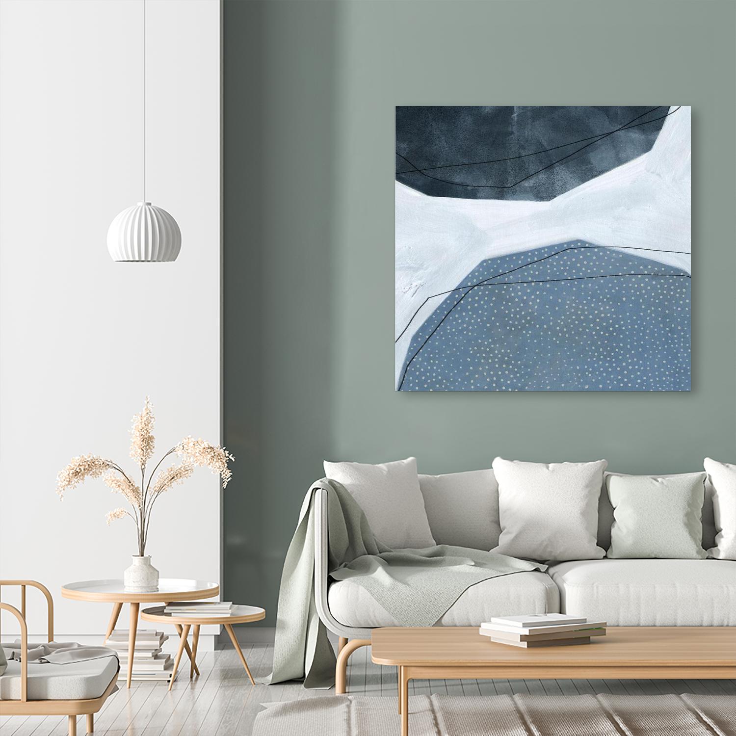 Adjacent Abstraction I by Emma Scarvey on GIANT ART - blue abstract