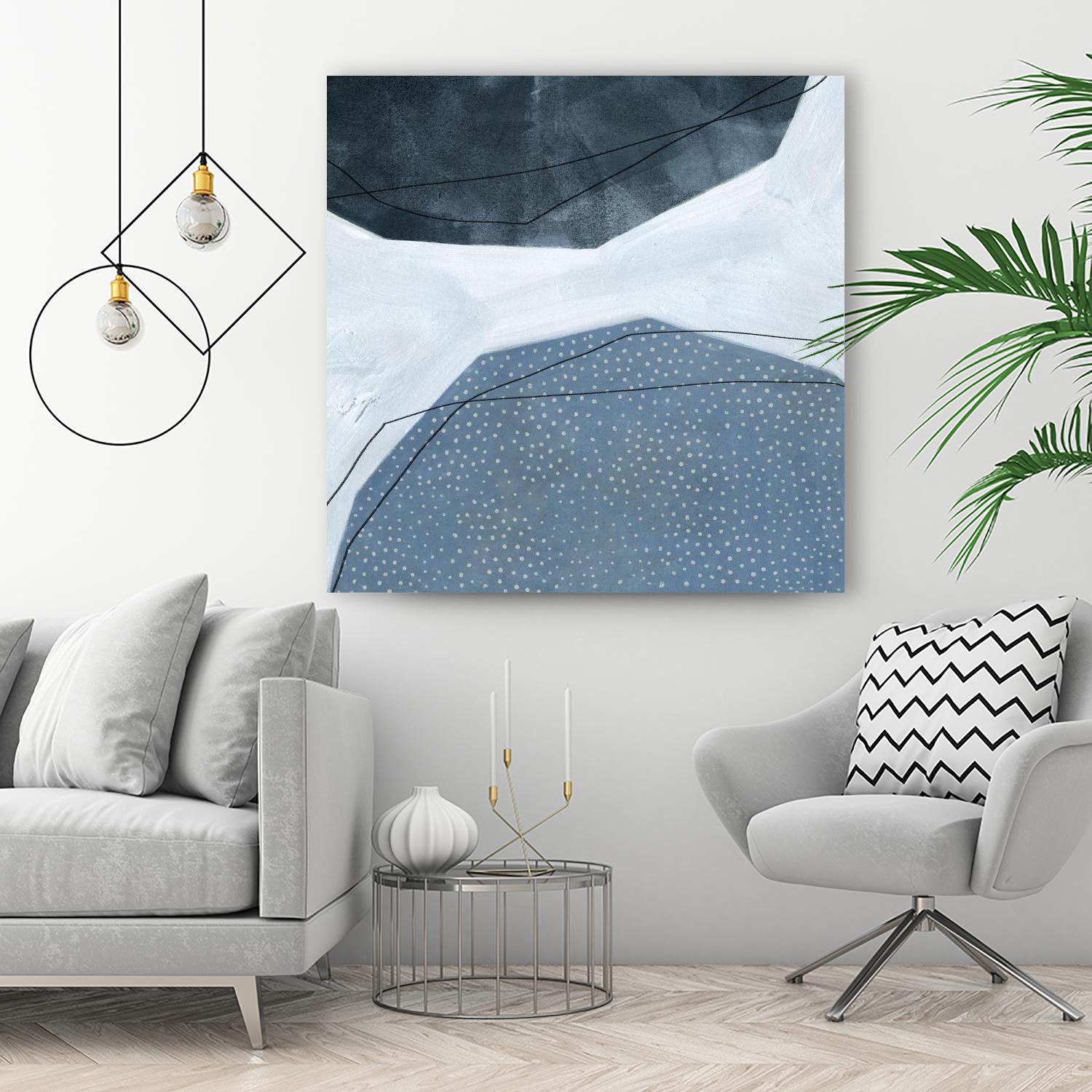 Adjacent Abstraction I by Emma Scarvey on GIANT ART - blue abstract