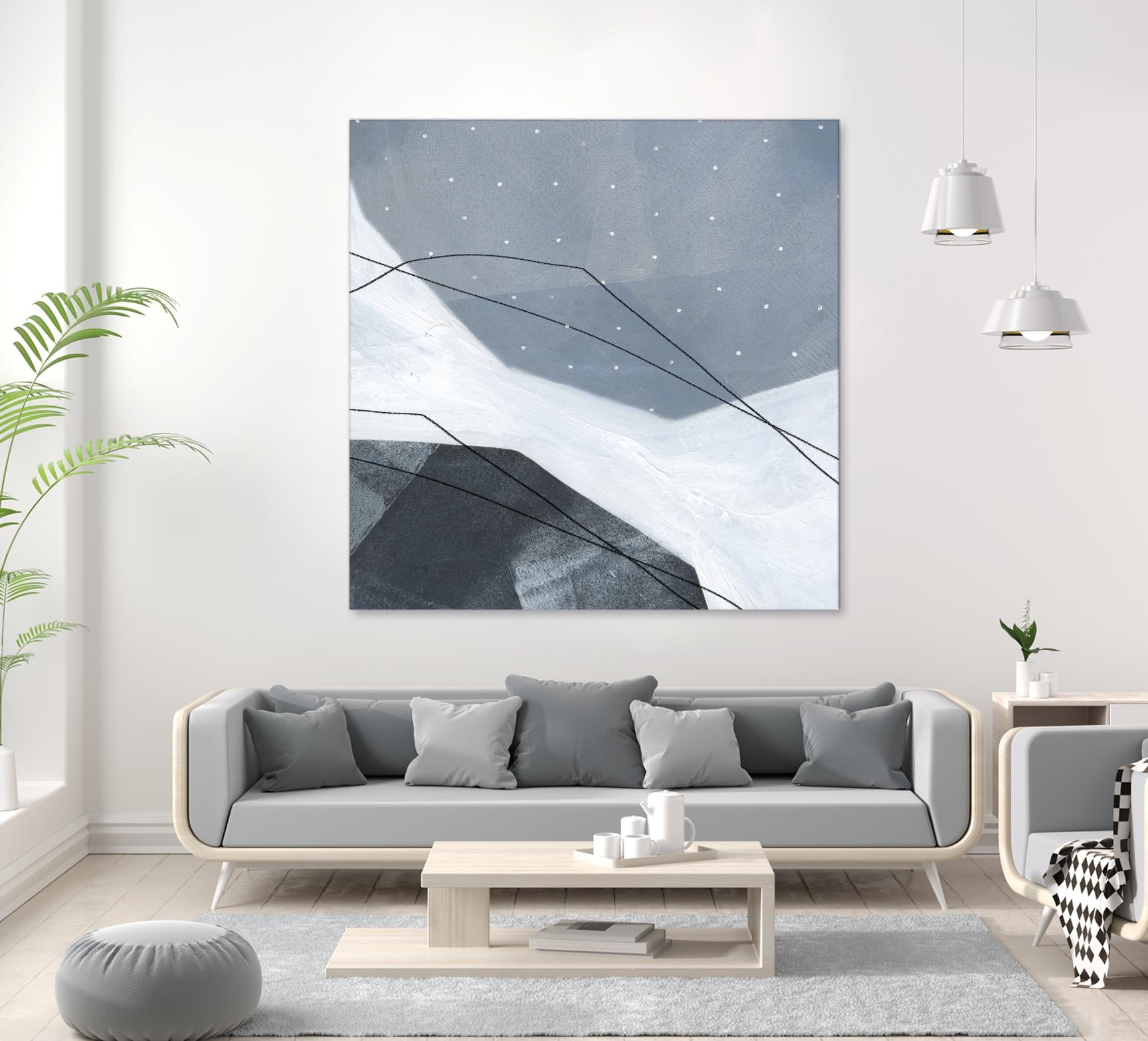 Adjacent Abstraction IV by Emma Scarvey on GIANT ART - blue abstract