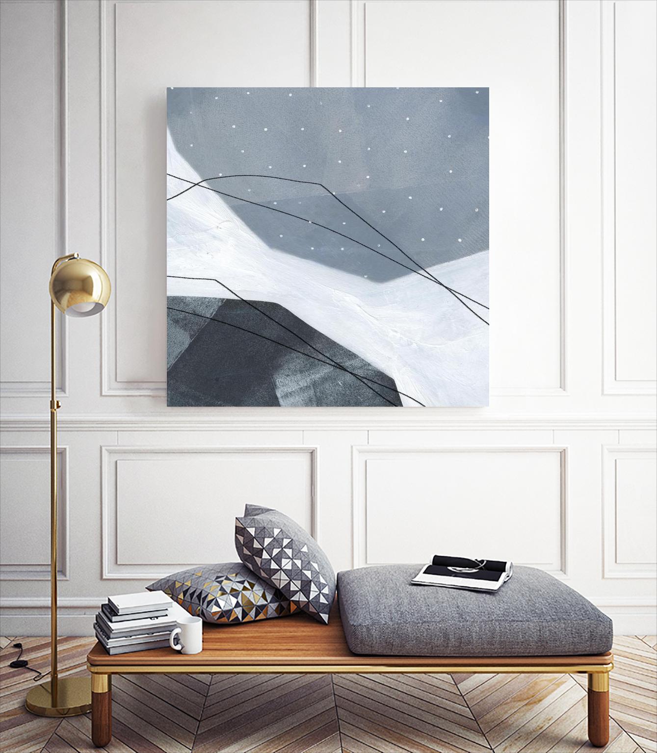 Adjacent Abstraction IV by Emma Scarvey on GIANT ART - blue abstract