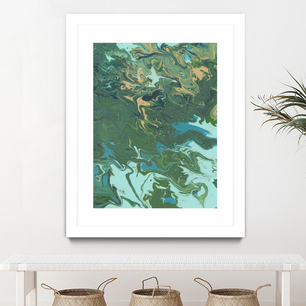 Rambling Sage I by Regina Moore on GIANT ART - green abstract