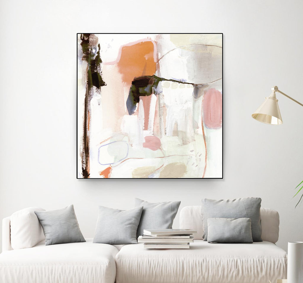 Ravel III by Victoria Borges on GIANT ART - pink abstract