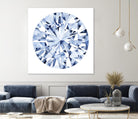 Diamond Drops I by Grace Popp on GIANT ART - blue abstract