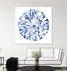Diamond Drops I by Grace Popp on GIANT ART - blue abstract