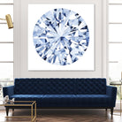Diamond Drops I by Grace Popp on GIANT ART - blue abstract