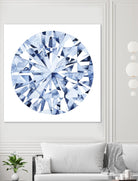Diamond Drops I by Grace Popp on GIANT ART - blue abstract