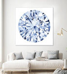 Diamond Drops I by Grace Popp on GIANT ART - blue abstract