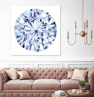 Diamond Drops I by Grace Popp on GIANT ART - blue abstract