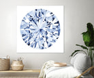 Diamond Drops I by Grace Popp on GIANT ART - blue abstract