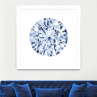 Diamond Drops I by Grace Popp on GIANT ART - blue abstract