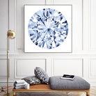 Diamond Drops I by Grace Popp on GIANT ART - blue abstract