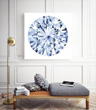 Diamond Drops I by Grace Popp on GIANT ART - blue abstract