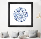 Diamond Drops I by Grace Popp on GIANT ART - blue abstract