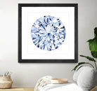 Diamond Drops I by Grace Popp on GIANT ART - blue abstract
