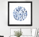 Diamond Drops I by Grace Popp on GIANT ART - blue abstract